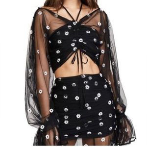 Alice McCALL mesh daisy top